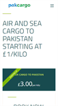 Mobile Screenshot of pakcargoservices.co.uk