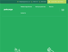 Tablet Screenshot of pakcargoservices.co.uk